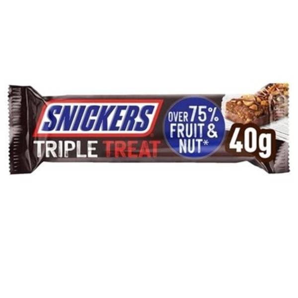 Snickers Crisp Triple Treat Fruit & Nut 40G