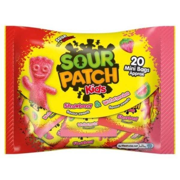 Sour Patch Kids Strawberry & Watermelon Treatsize X20 Mini Bags 350G