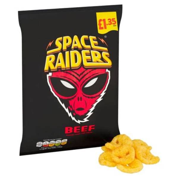 Space Raiders Beef Crisps PM 1.35 70g