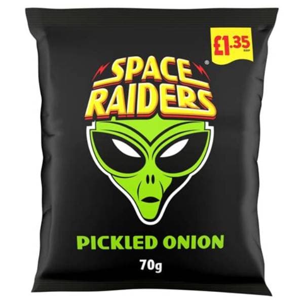 Space Raiders Pickled Onion Crisps PM 1.35 70g