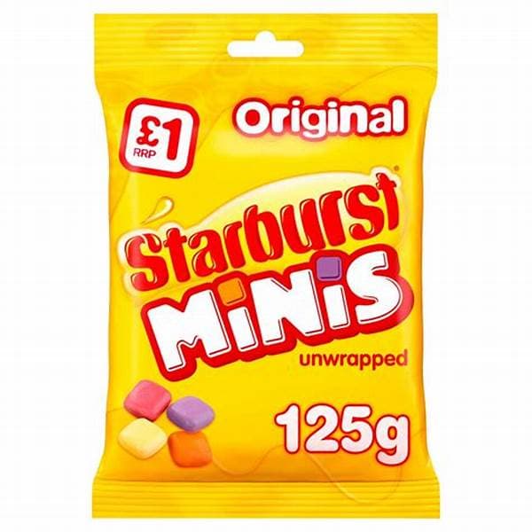 Starburst Treat Bag Minis PM 1.00 125g