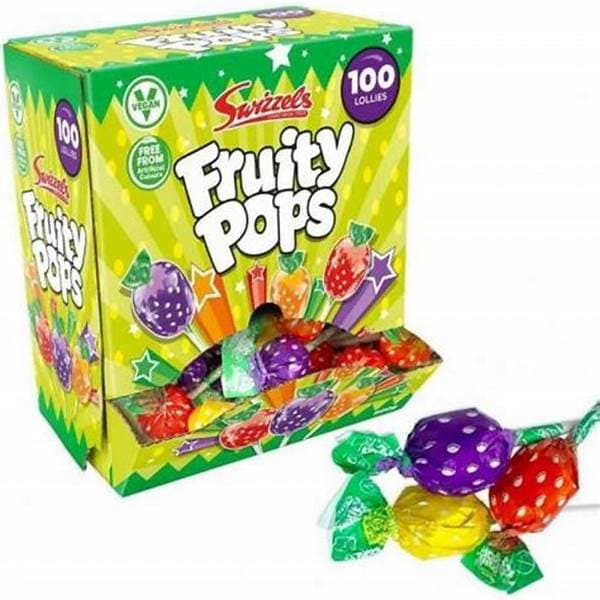 Swizzels Fruity Pops Dispenser Box 100s
