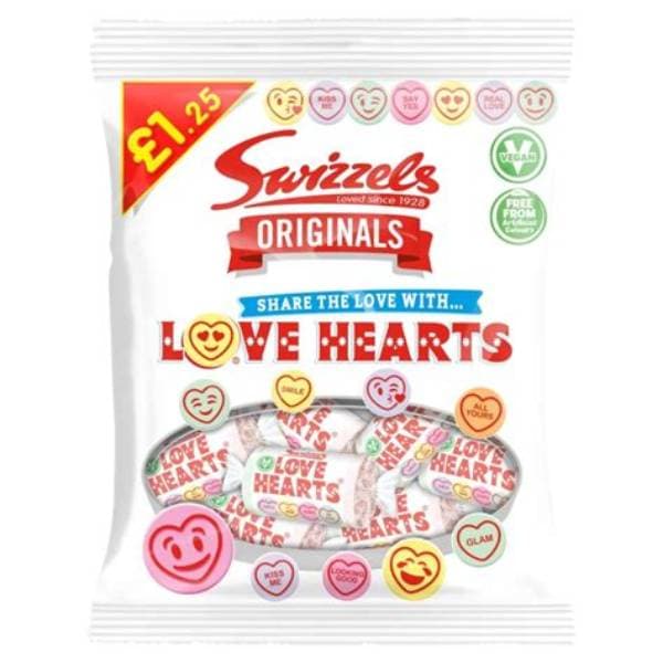Swizzels Originals Love Hearts PM 1.25 125G
