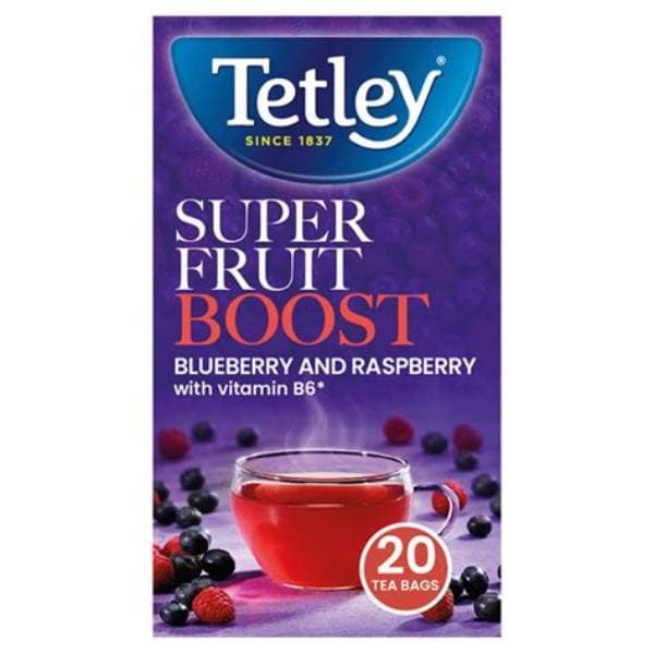 Tetley Super Fruits Boost Blueberry & Raspberry 20s