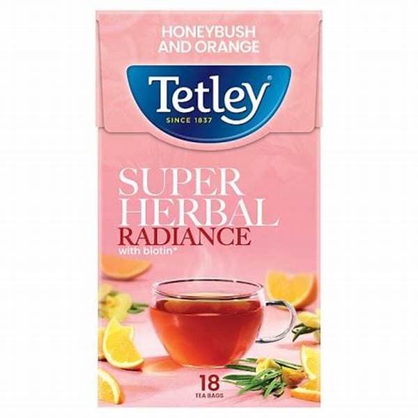 Tetley Super Herbal Radiance Honeybush & Orange 18s