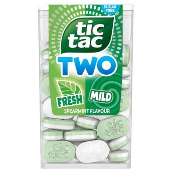 Tic Tac Two Mild Spearmint Sugar Free 38.5G