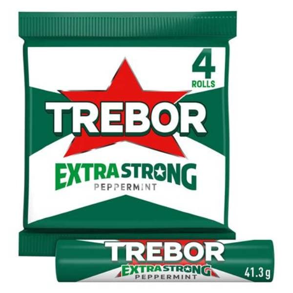 Trebor Extra Strong Mints 4 Pack 146G