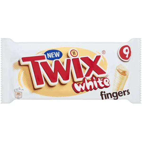 Twix White Fingers 9Pk 180G