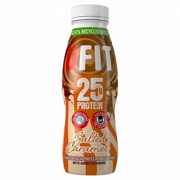 Ufit High Protein Shake Drink Salted Caramel 25G 330Ml