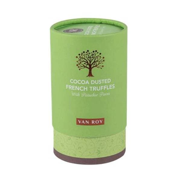 Van Roy Cocoa Truffles With Pistachio Pieces In Rigid Tube 150G