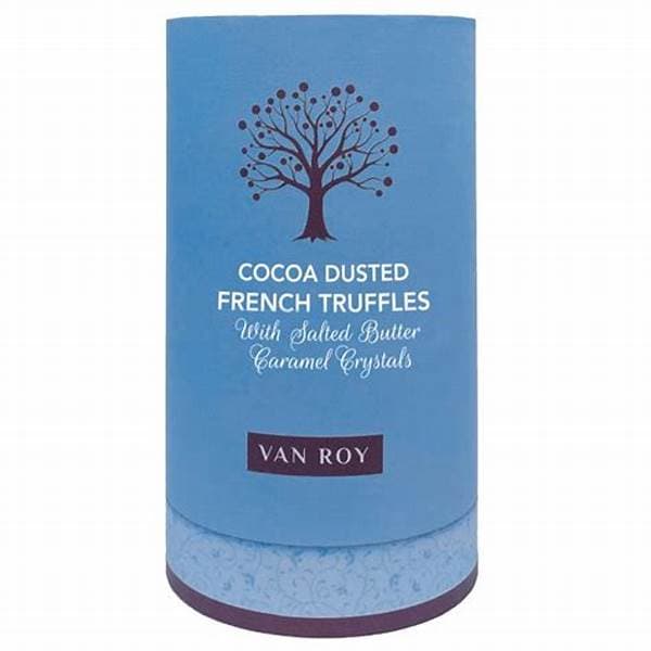 Van Roy Cocoa Truffles With Salted Caramel In Rigid Tube 150G