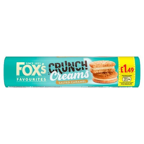 Foxs Crunch Creams Salted Caramel PM 1.49 200G
