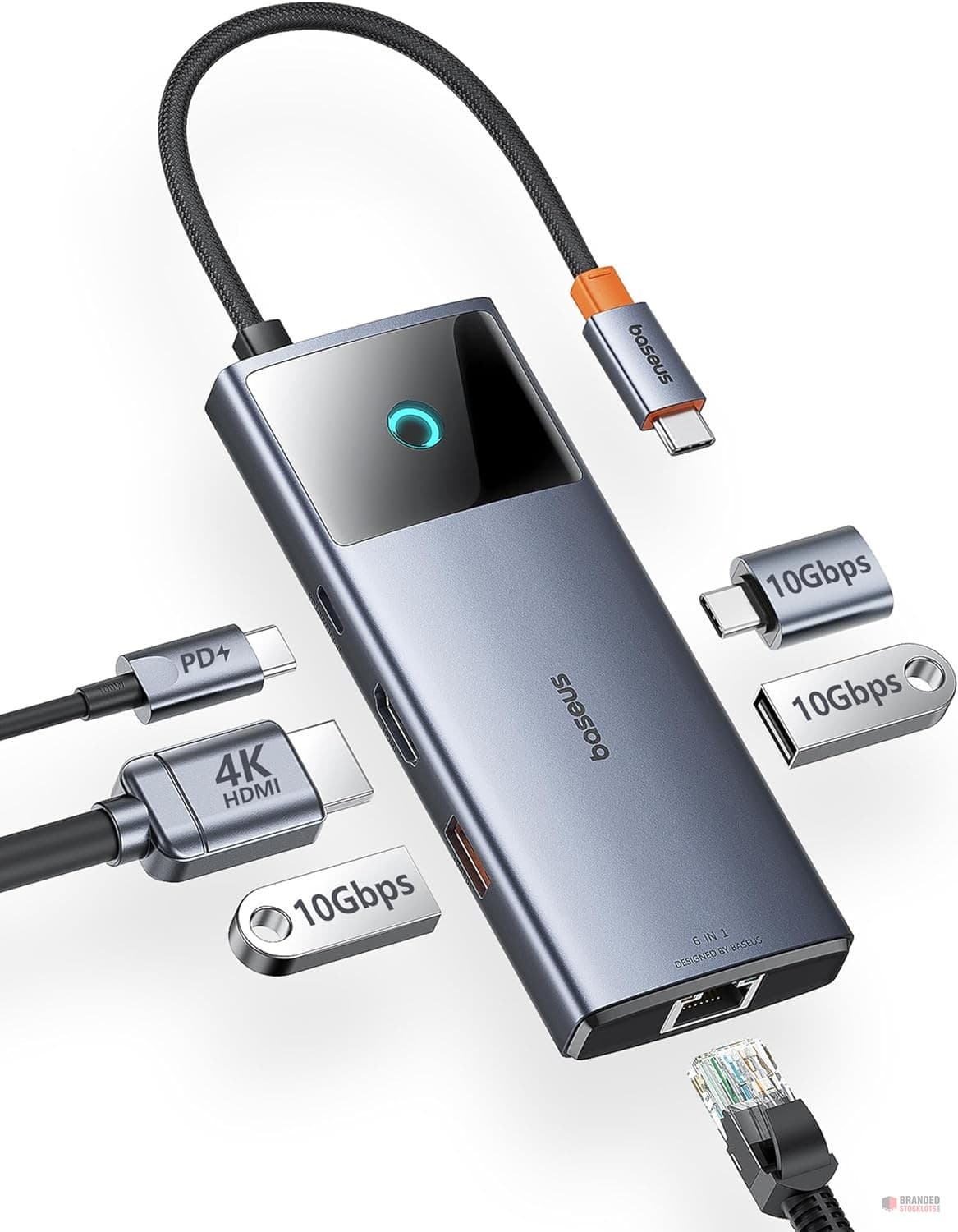 Baseus USB C Docking Station - Versatile 6-in-1 USB Hub for Enhanced Connectivity