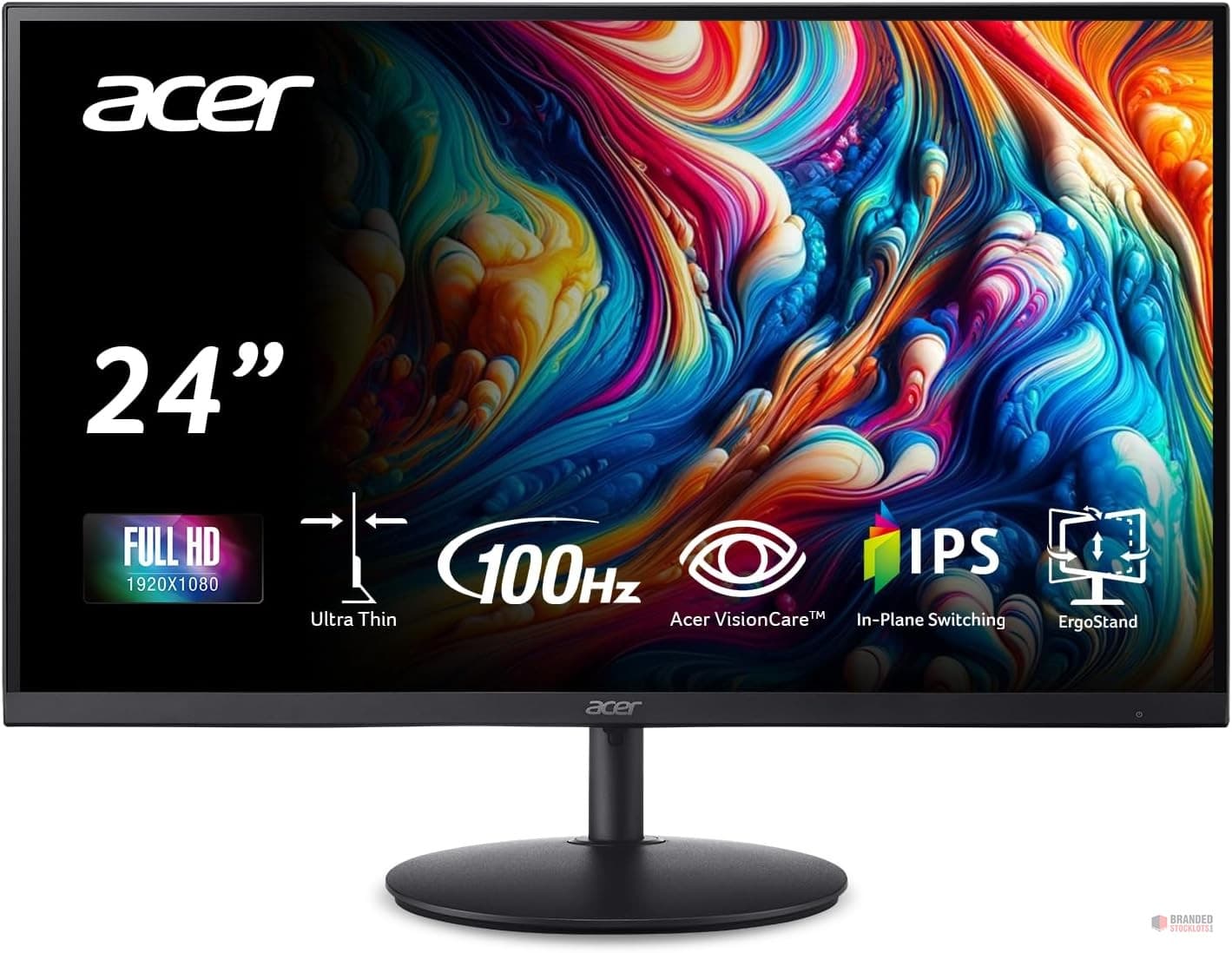 Stocklot - Acer SH242Y Ebmihx 23.8" FHD Monitor - Ultra-Thin