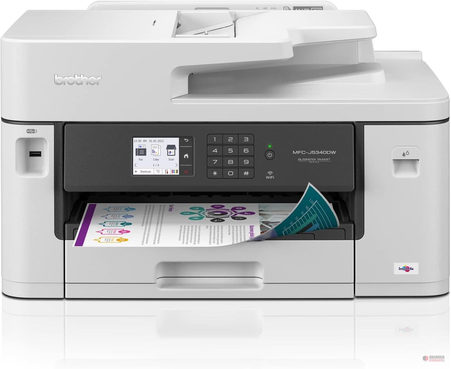 Stocklot - Brother MFC-J5340DW Business Color Inkjet Printer - Ledger Size Capabilities