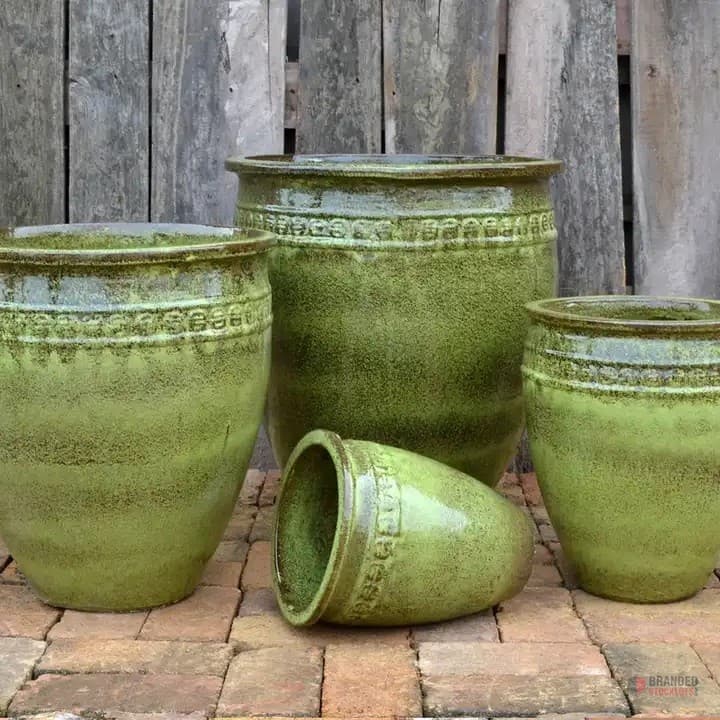 Elegant Glazed Ceramic Plant Pots - Modern Design