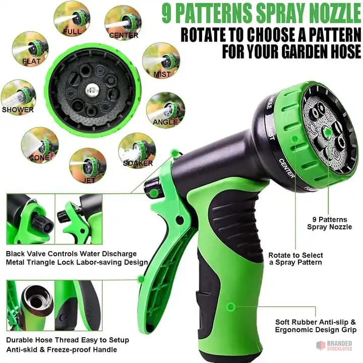100ft Expandable Garden Water Hose - Durable & Flexible