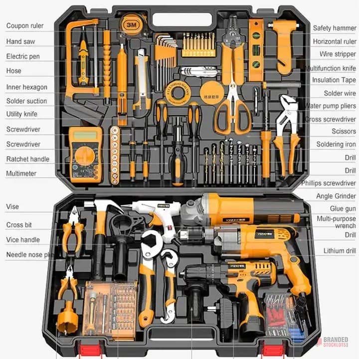 Multi-Function Home Hardware Tool Kit - Diverse & Practical