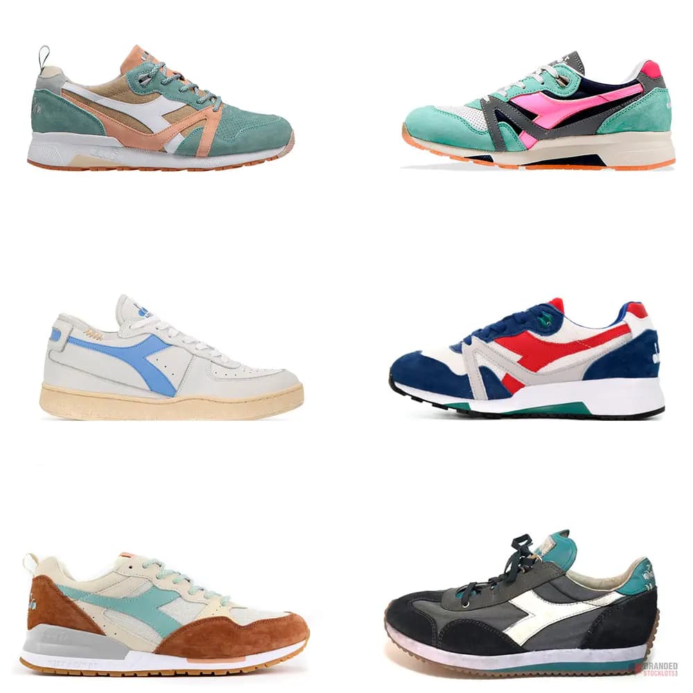 Lot of 50 Pairs of Diadora Sneakers for Men and Women