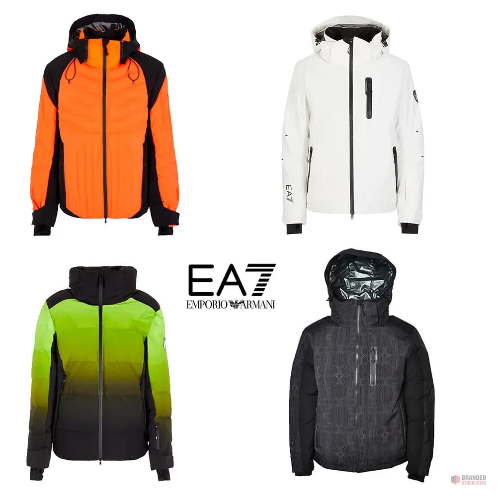 Lot of 10 EA7 Emporio Armani Technical Ski Jackets for Men
