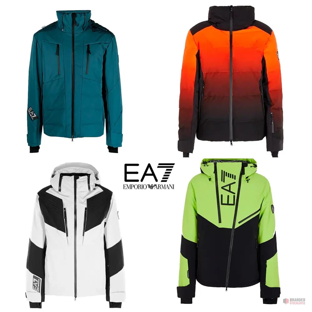 Lot of 10 EA7 Emporio Armani Technical Ski Jackets for Men and Women