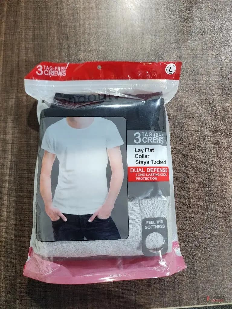 Men's T-Shirts Stock Lot - Round Neck (Pack of 3)