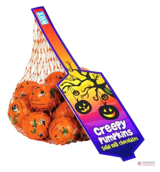 Halloween Pumpkin Foil Nets 75 g – Seasonal Chocolate Treats