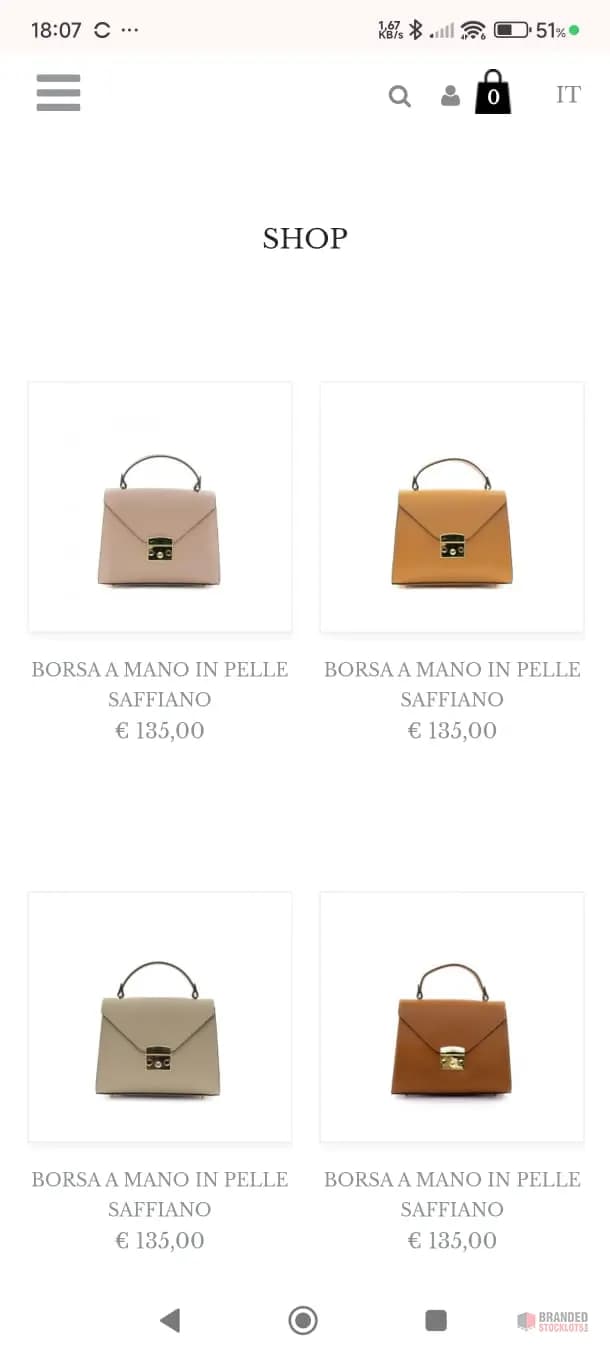 Camelia Leather Bags – Wholesale Lot retail €416.000 now €17,5 a piece...