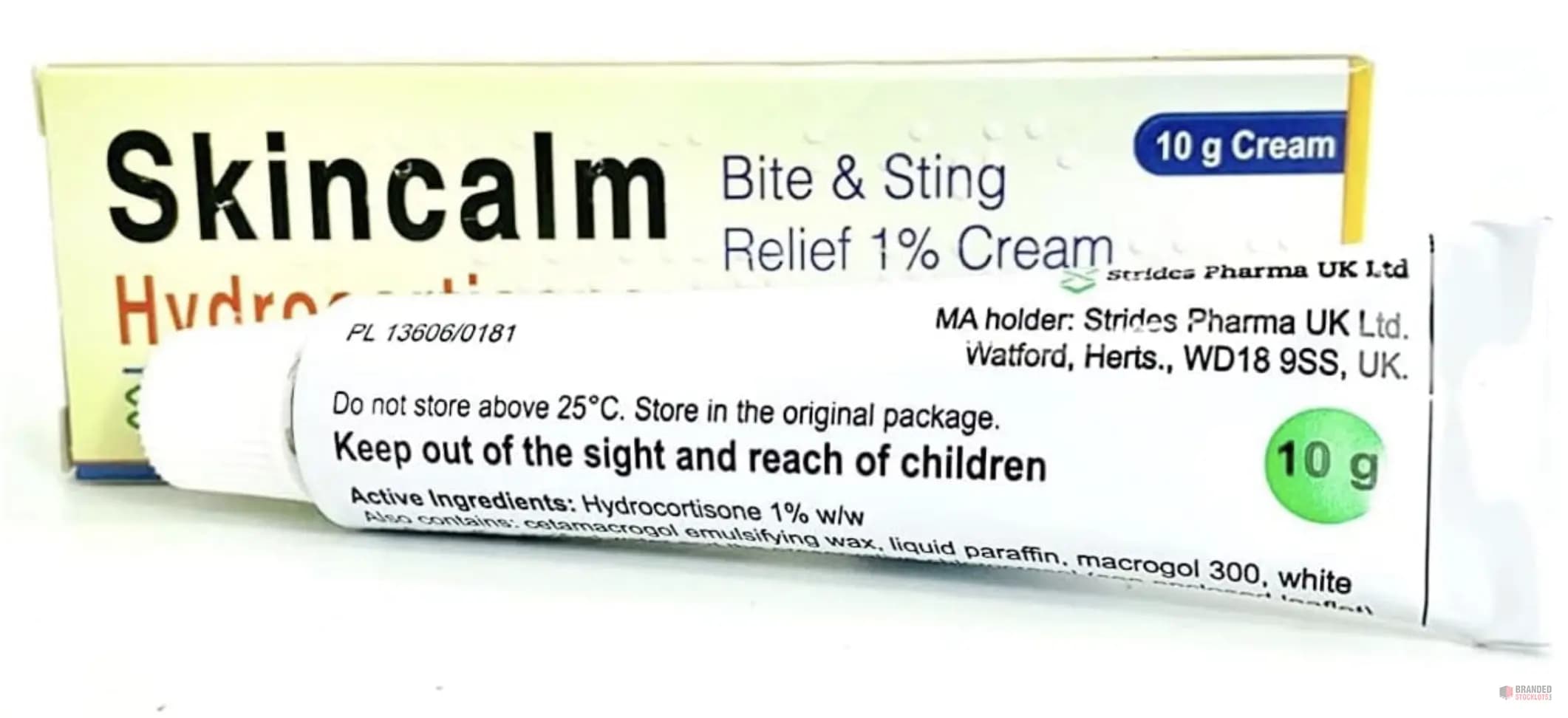 5000 pieces Skincalm Bite and Sting Relief 1% Cream, 10g