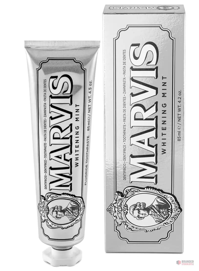 400 PIECES Marvis Whitening Toothpaste, Mint, 85ml, Promotes the Natural Whitening of the Teeth,