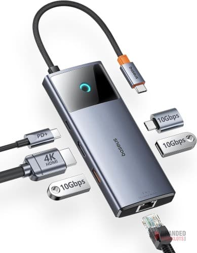 Baseus USB C Docking Station - Versatile 6-in-1 USB Hub for Enhanced Connectivity