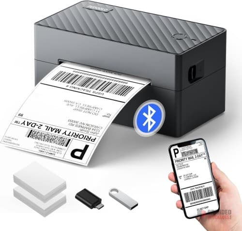 Stocklot - PEDOOLO Bluetooth Shipping Label Printer - Efficient and Versatile