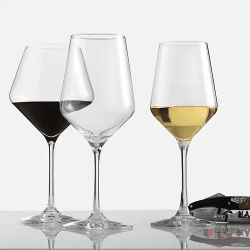 Elegant Hand-Blown Crystal Wine Glass Set