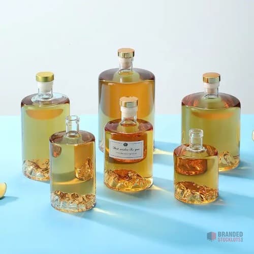 Customizable High-Quality Glass Bottles for Spirits - Various Sizes Available