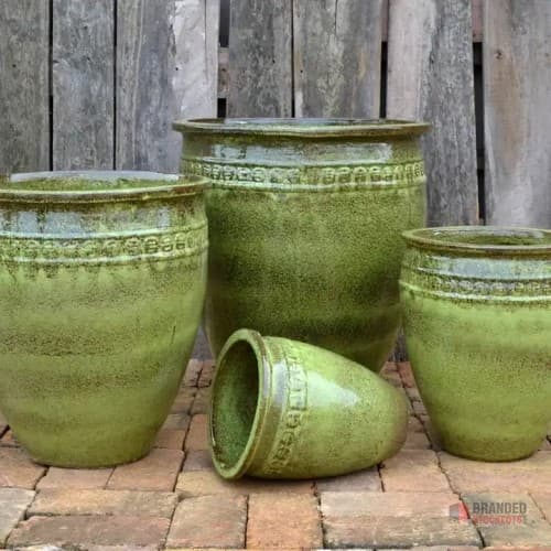 Elegant Glazed Ceramic Plant Pots - Modern Design