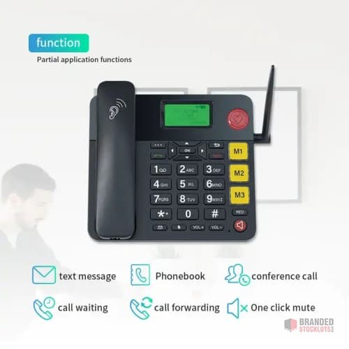 Bulk Offer: 'TechComm' 4G Cordless Landline Phones with Dual SIM