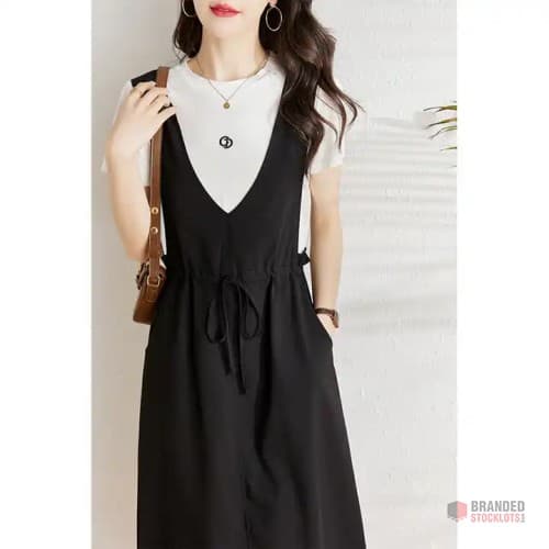 Bulk Supply of Women's V-Neck Long Summer Dresses