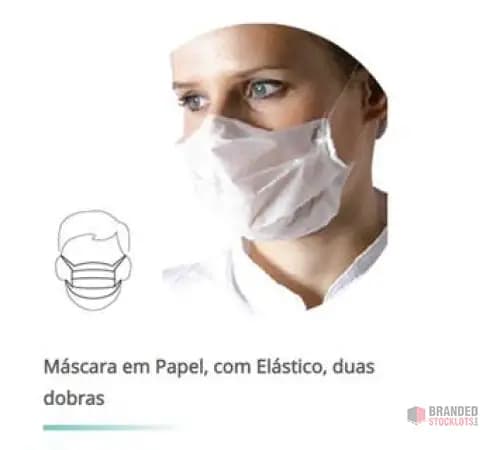 High-Quality Health Masks in White Paper with Elastics – Made in Portugal, Ready to Ship!