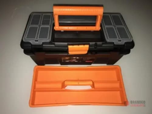 Plastteam Toolbox Black/Orange - Convenient and Durable