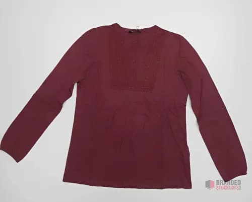 Ladies Long Sleeve Embroidered T-Shirt Collection