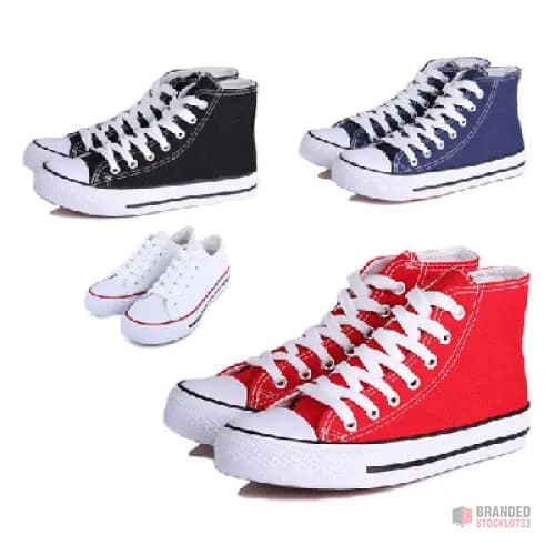 All Star Brand and Unbranded Canvas Shoes Stock in China