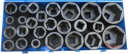 Impact Socket Set - 25 Pieces - 2 Models