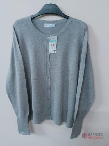 Ladies Primarks Round Neck Button Cardigan Sweater