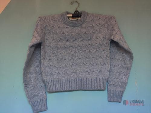 LADIES ALLOVER CABLE SWEATER