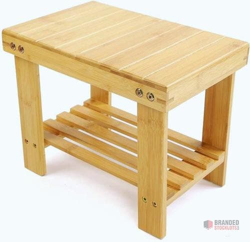 Bamboo Shower Stool, Side Table, Bamboo Bathroom Stool