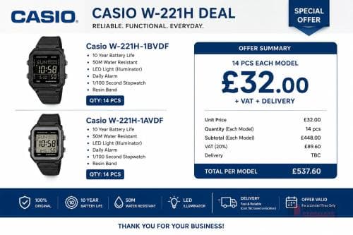 28 PIECES Casio watches offer take all deal