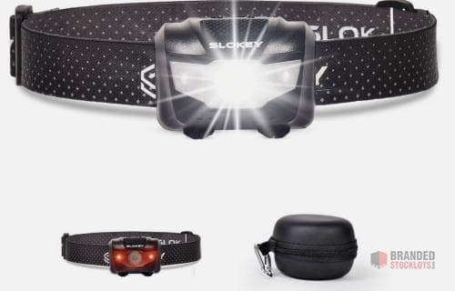 200 pieces LED Flashing Light Running Head torch