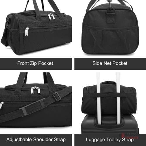1280 pieces Jazzi 20" Cabin Holdall Bag (Black)
