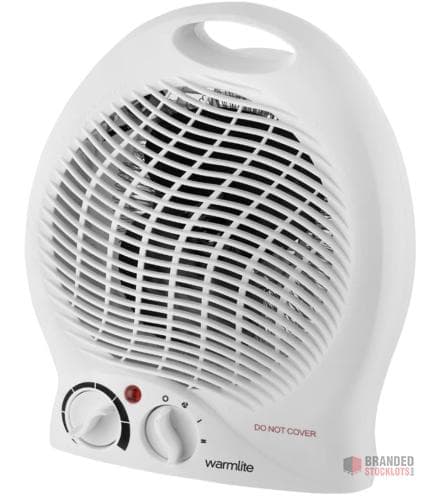 50 pieces Warmlite Thermo Fan Heater with 2 Heat Settings and Overheat Protection