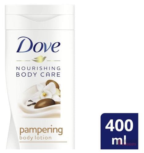 600 pieces Dove Indulgent Nourishment Body Lotion With Shea Butter For Dry Skin 400ml